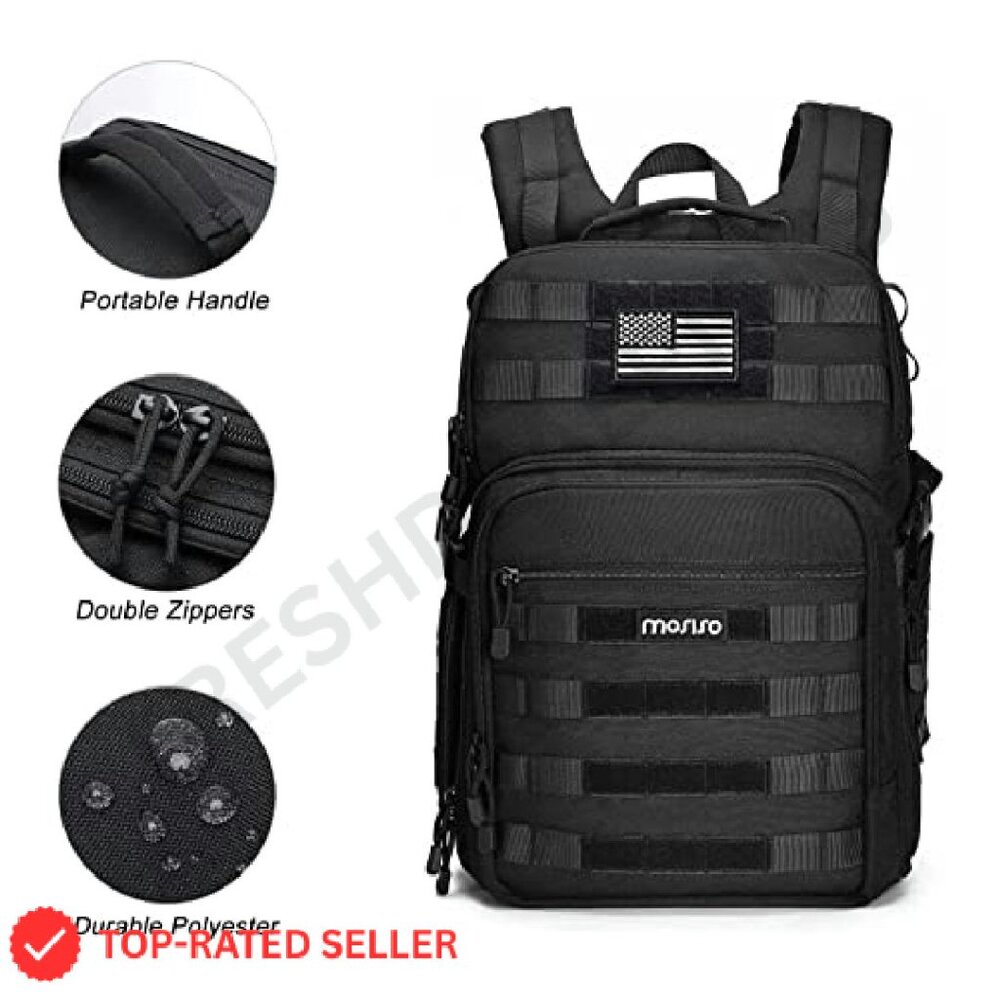 Tactical Camera Backpack Daypack With Laptop Comp… - image 6